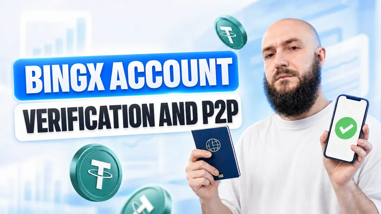 How to create an account on BingX, complete verification, and buy USDT for rubles via P2P