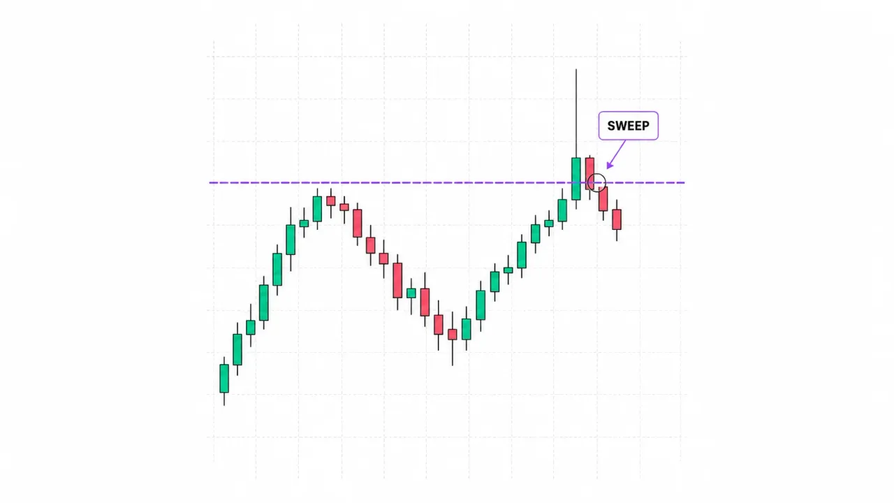 Сигнальный индикатор Liquidity Buy/Sell — свипы вокруг свингов