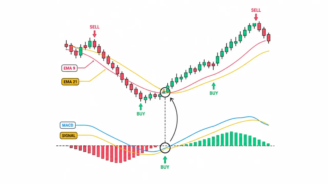 Сигнальный бот MACD Cross — быстрый поиск пересечений MACD с сигнальной линией