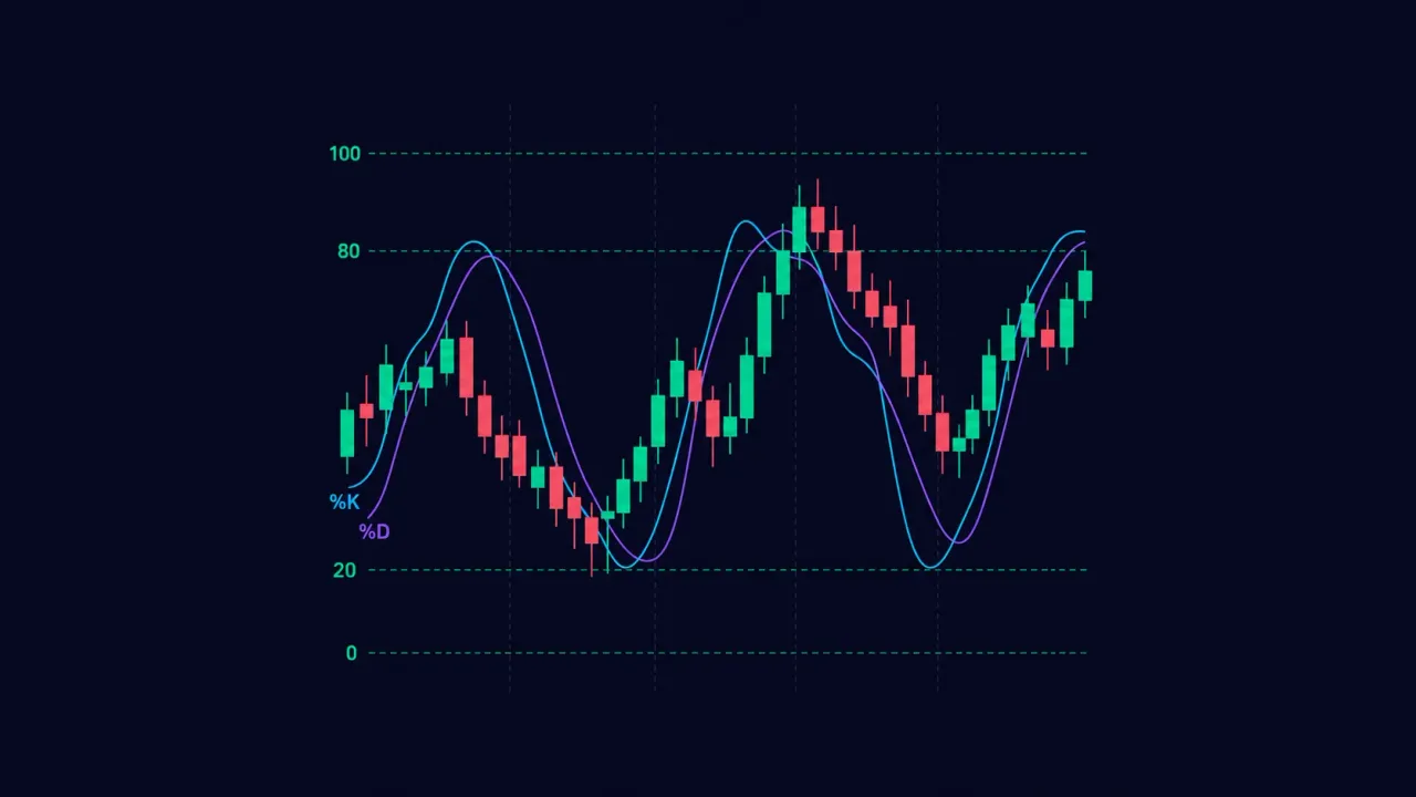 Stoch Levels Overlay — классчиеский осциллятор стохастик поверх графика