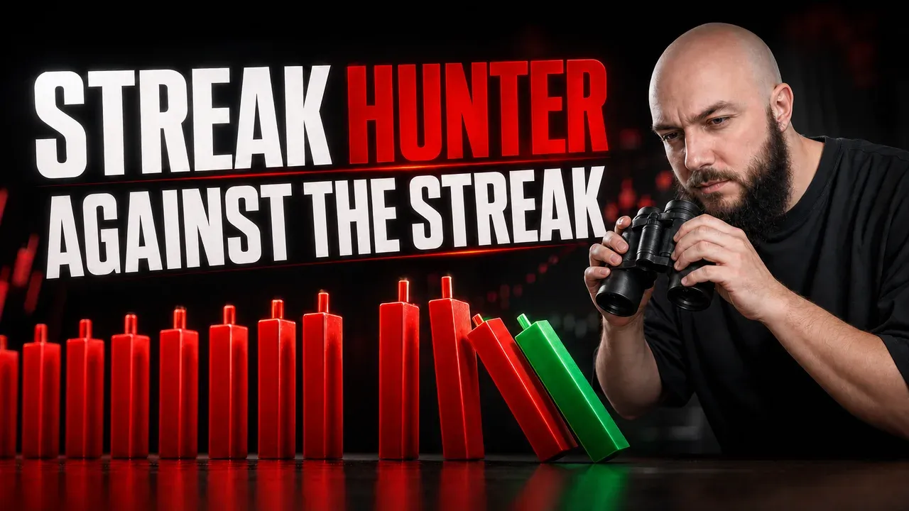 Trading Bot Streak Hunter — entry against a streak of same-colored candles