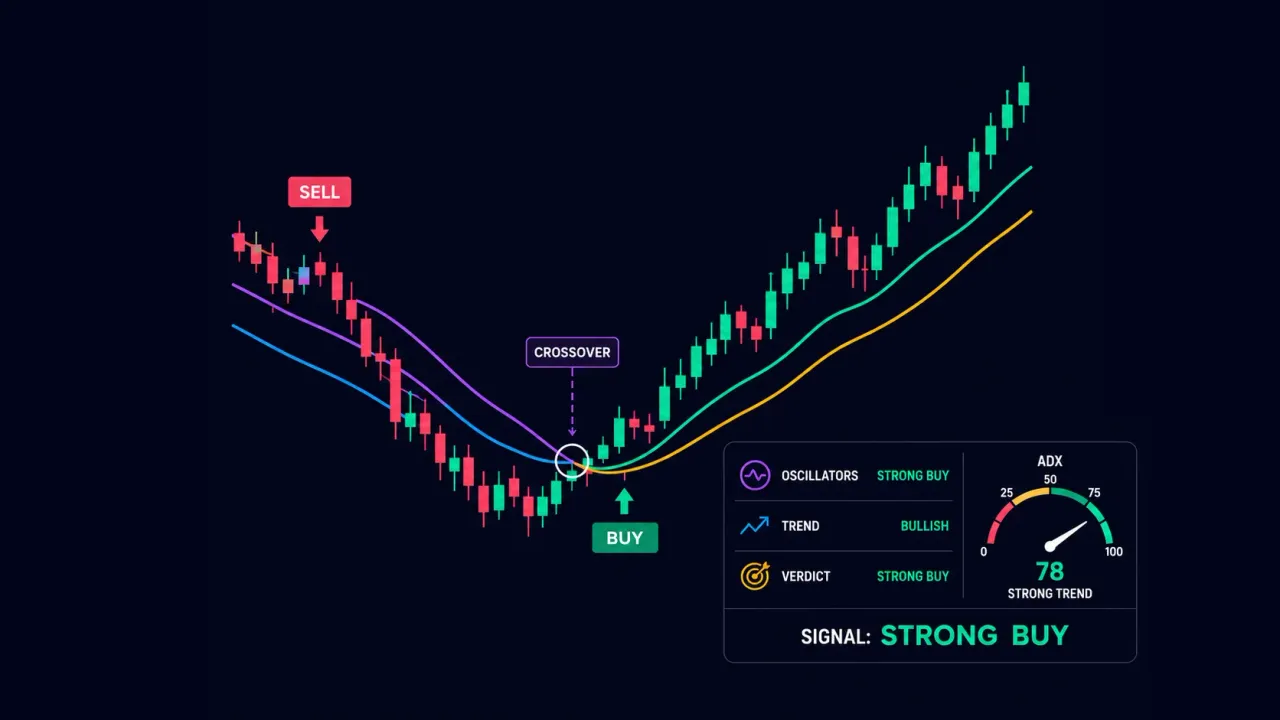 Индикатор Summary Analytics HUD — карточка общей оценки рынка