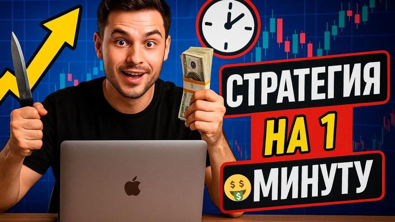 Стратегия торговли на 1 минуту | Как отбирать надёжные входы